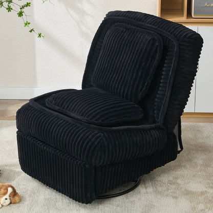 Canapé inclinable polyvalent en velours côtelé pour la détente et le confort