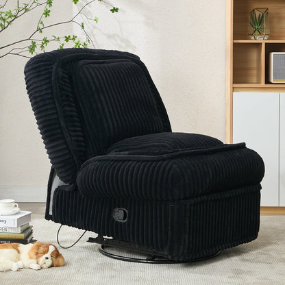 Canapé inclinable polyvalent en velours côtelé pour la détente et le confort