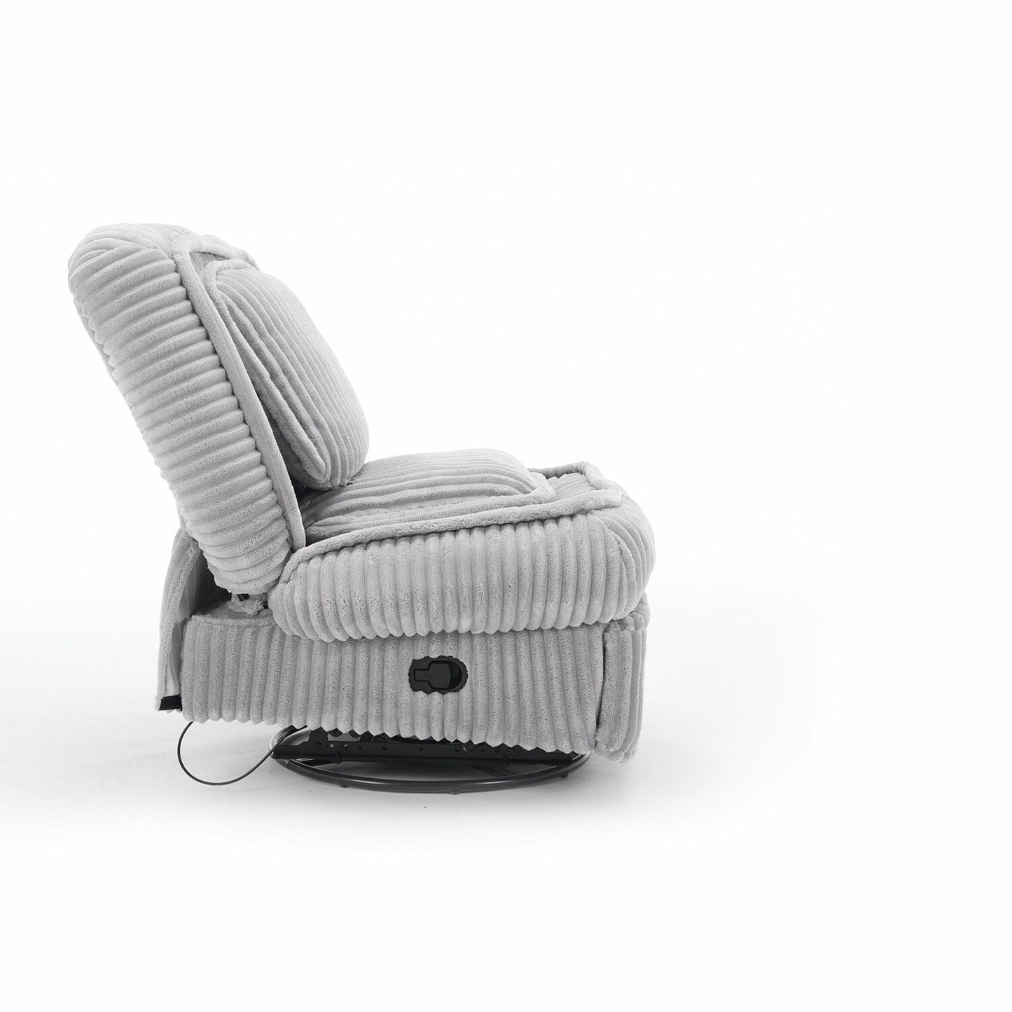 Canapé inclinable polyvalent en velours côtelé pour la détente et le confort