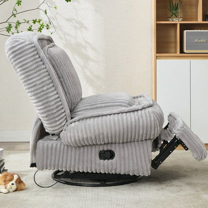 Canapé inclinable polyvalent en velours côtelé pour la détente et le confort