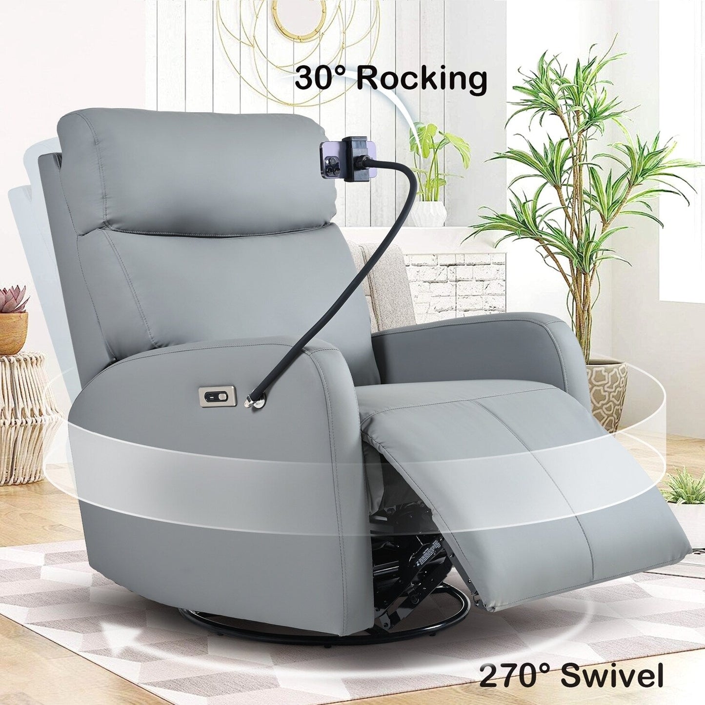 Fauteuil inclinable électrique polyvalent avec fonctions multiples