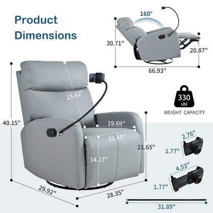Fauteuil inclinable pivotant et polyvalent pour toutes les pièces
