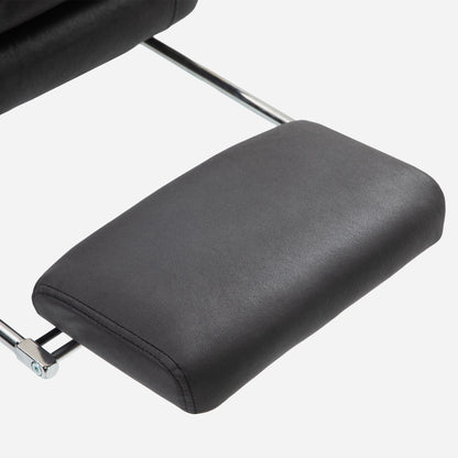 Fauteuil de bureau inclinable et massant chauffant à vibrations en microfibre Vinsetto