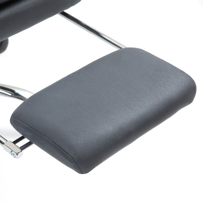 Fauteuil de bureau inclinable et massant chauffant à vibrations en microfibre Vinsetto