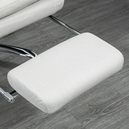 Fauteuil de bureau inclinable et massant chauffant à vibrations en microfibre Vinsetto