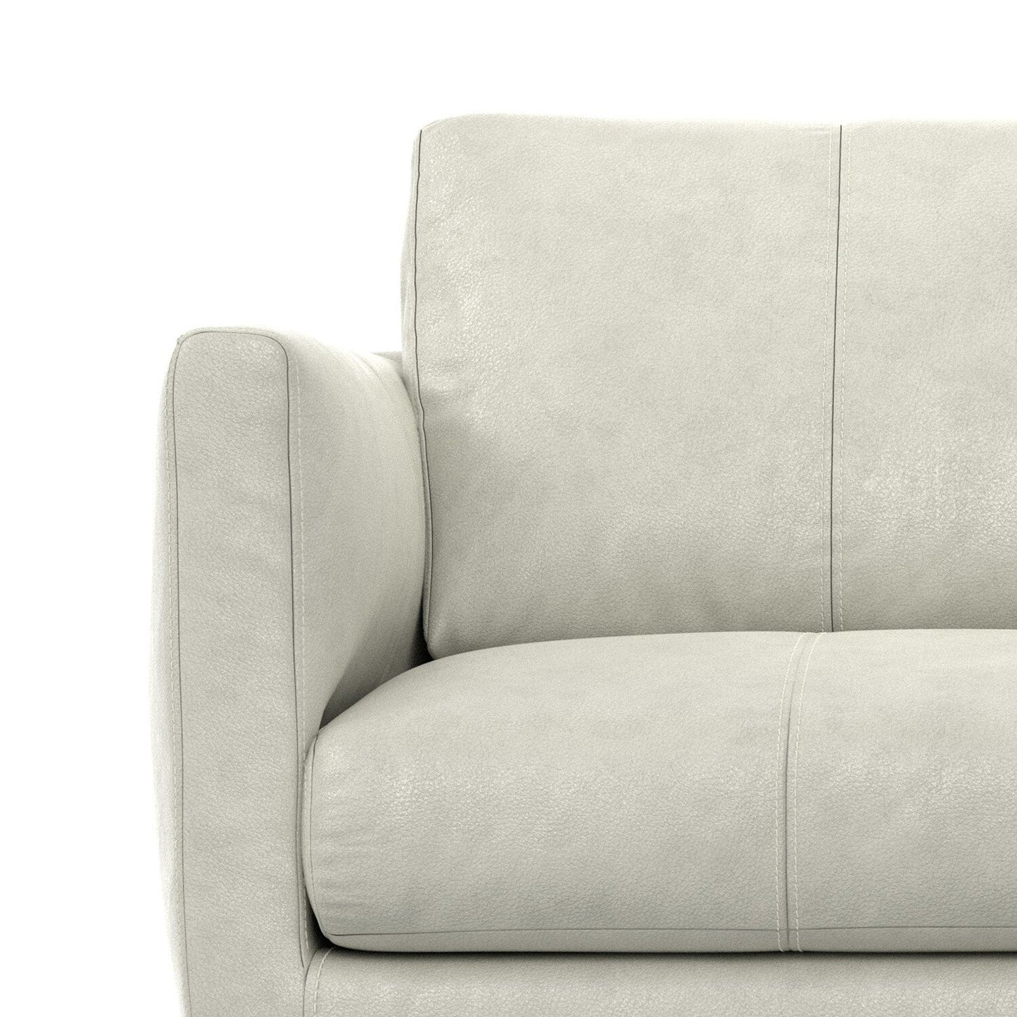 Canapé causeuse en cuir véritable WYNDENHALL Danbury de 60 pouces de large