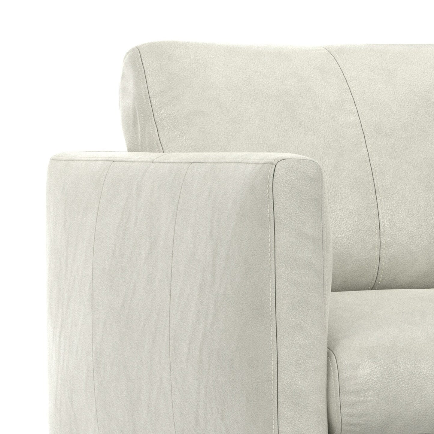 Canapé causeuse en cuir véritable WYNDENHALL Danbury de 60 pouces de large