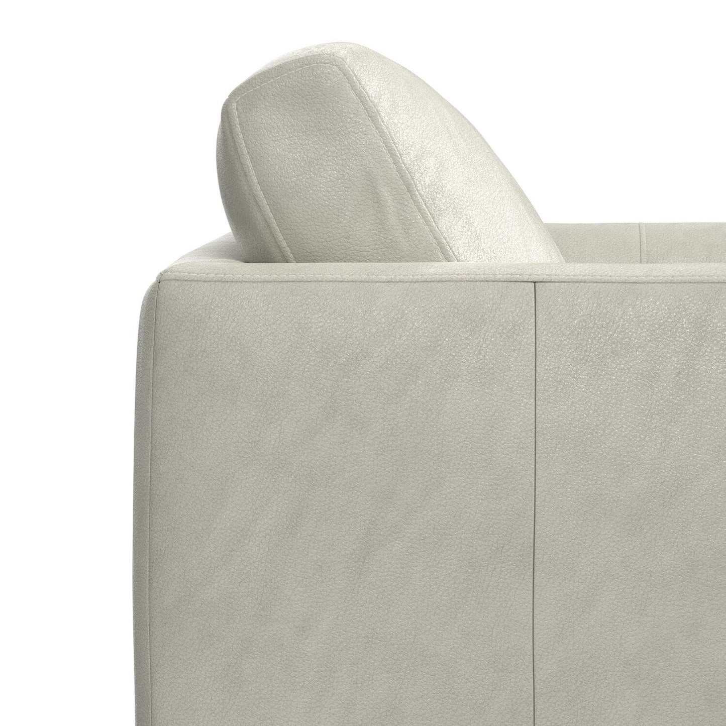 Canapé causeuse en cuir véritable WYNDENHALL Danbury de 60 pouces de large