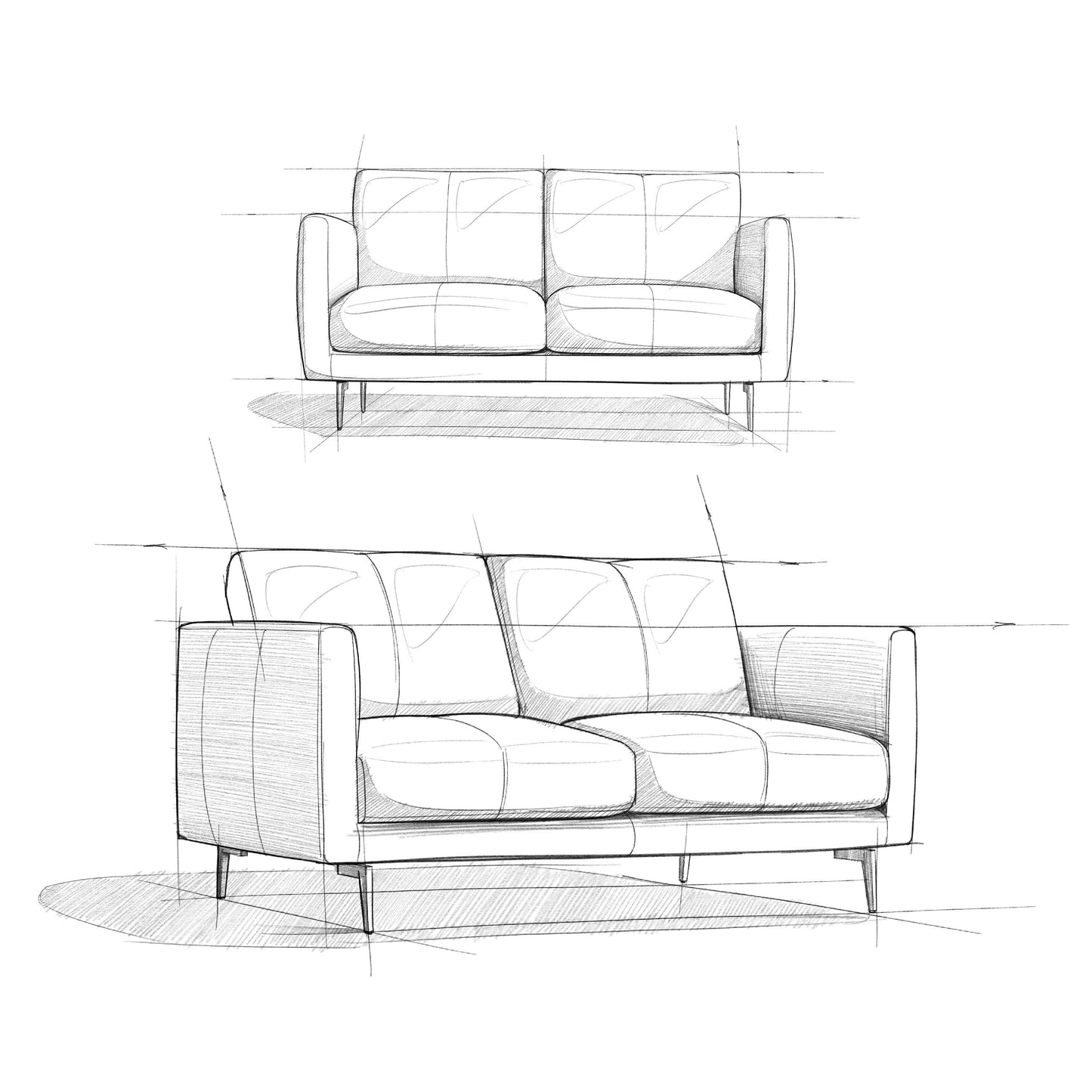 Canapé causeuse en cuir véritable WYNDENHALL Danbury de 60 pouces de large