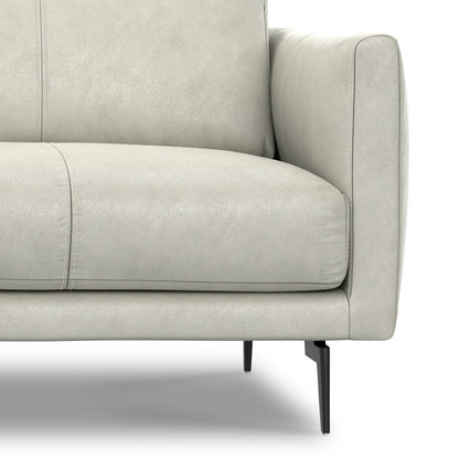 Canapé large WYNDENHALL Danbury Modern Mid-Century 81 en cuir véritable