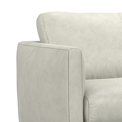 Canapé large WYNDENHALL Danbury Modern Mid-Century 81 en cuir véritable