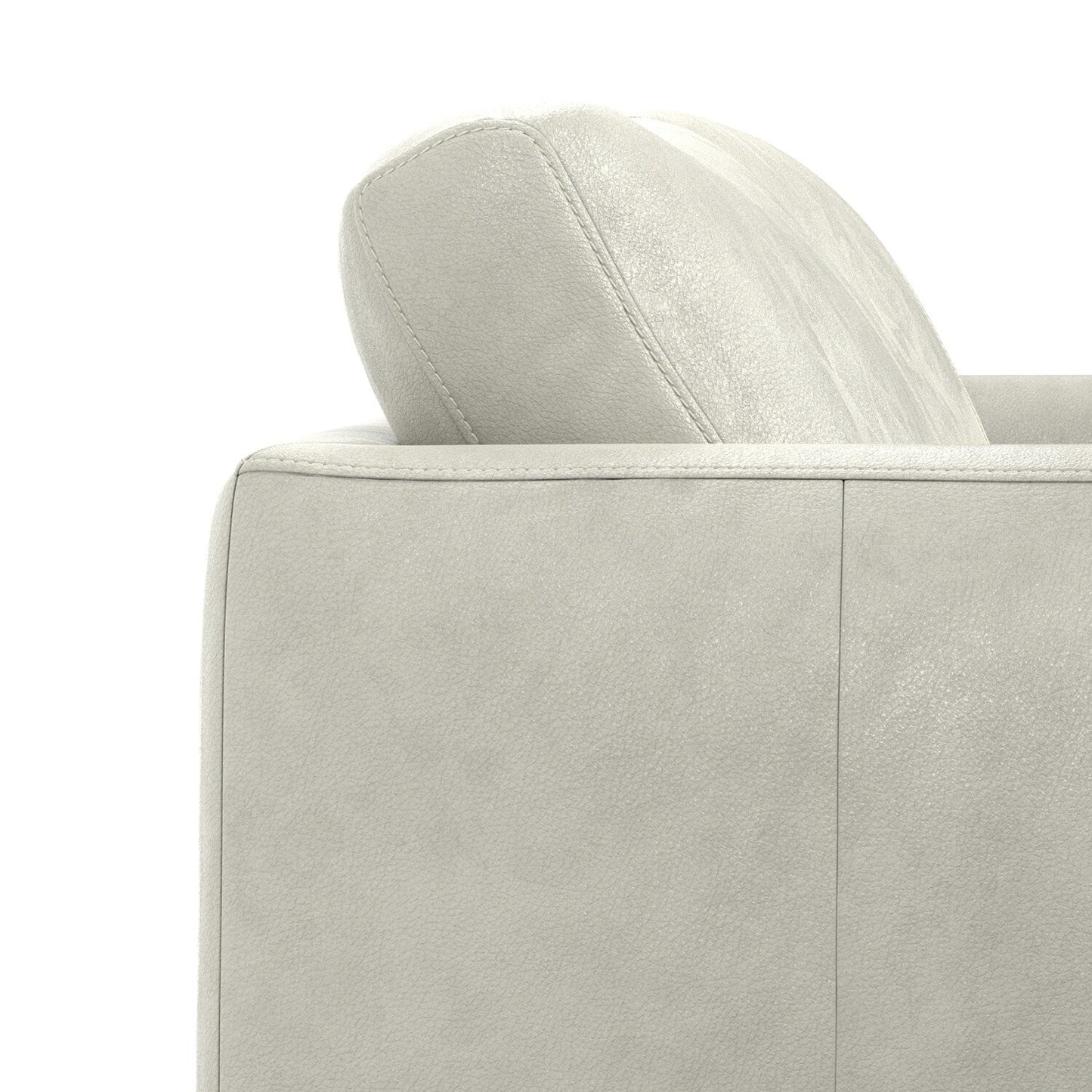 Canapé large WYNDENHALL Danbury Modern Mid-Century 81 en cuir véritable