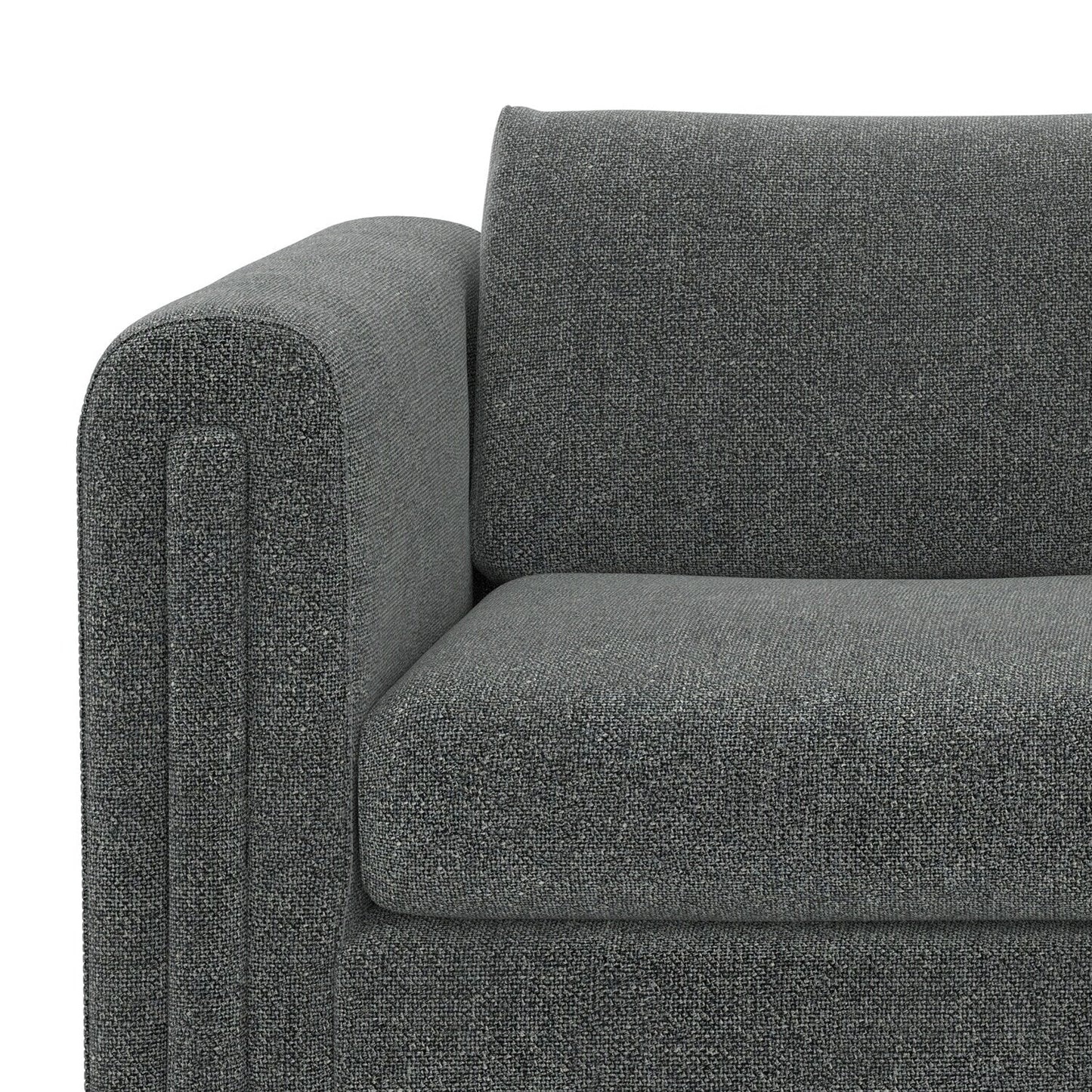 Canapé causeuse contemporain WYNDENHALL Drayton de 61 pouces de large en tissu performant à tissage serré - 61 L x 38 P x 30 H