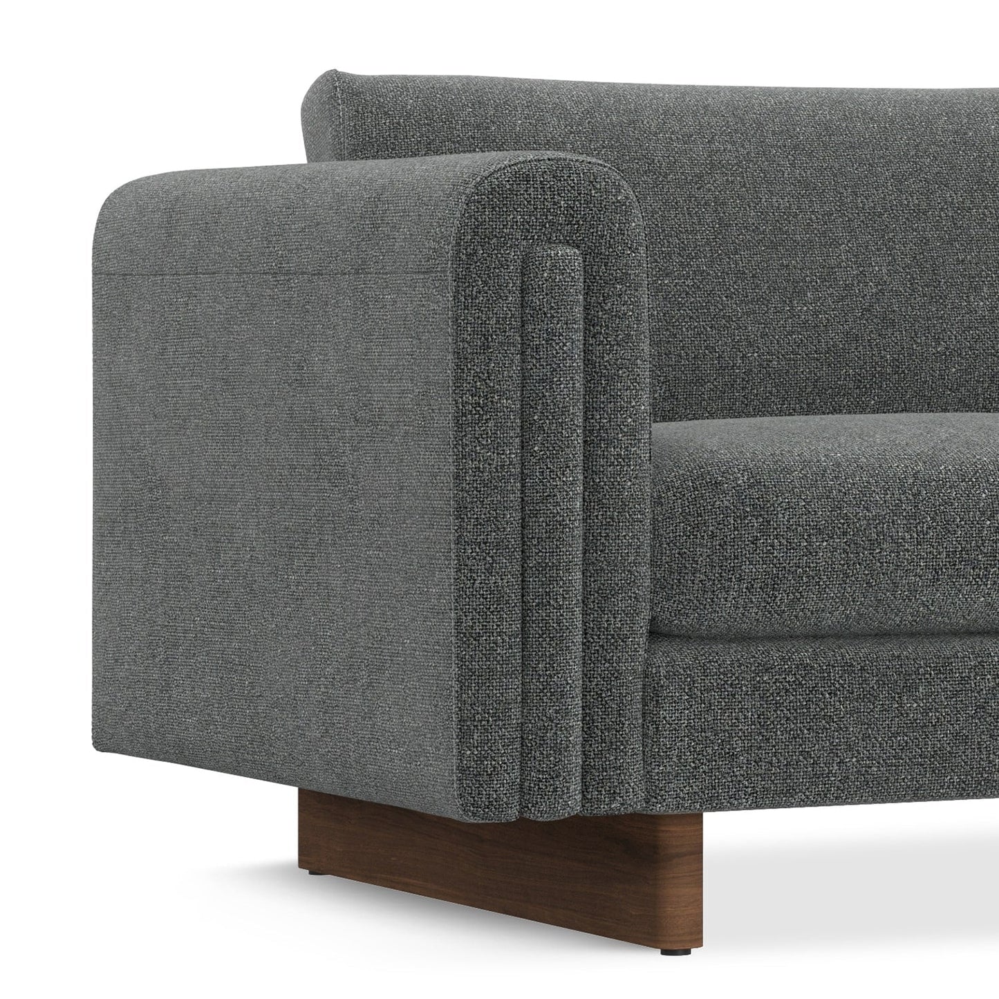 Canapé contemporain WYNDENHALL Drayton 84 large en tissu performant à tissage serré - 84 L x 38 P x 30 H,