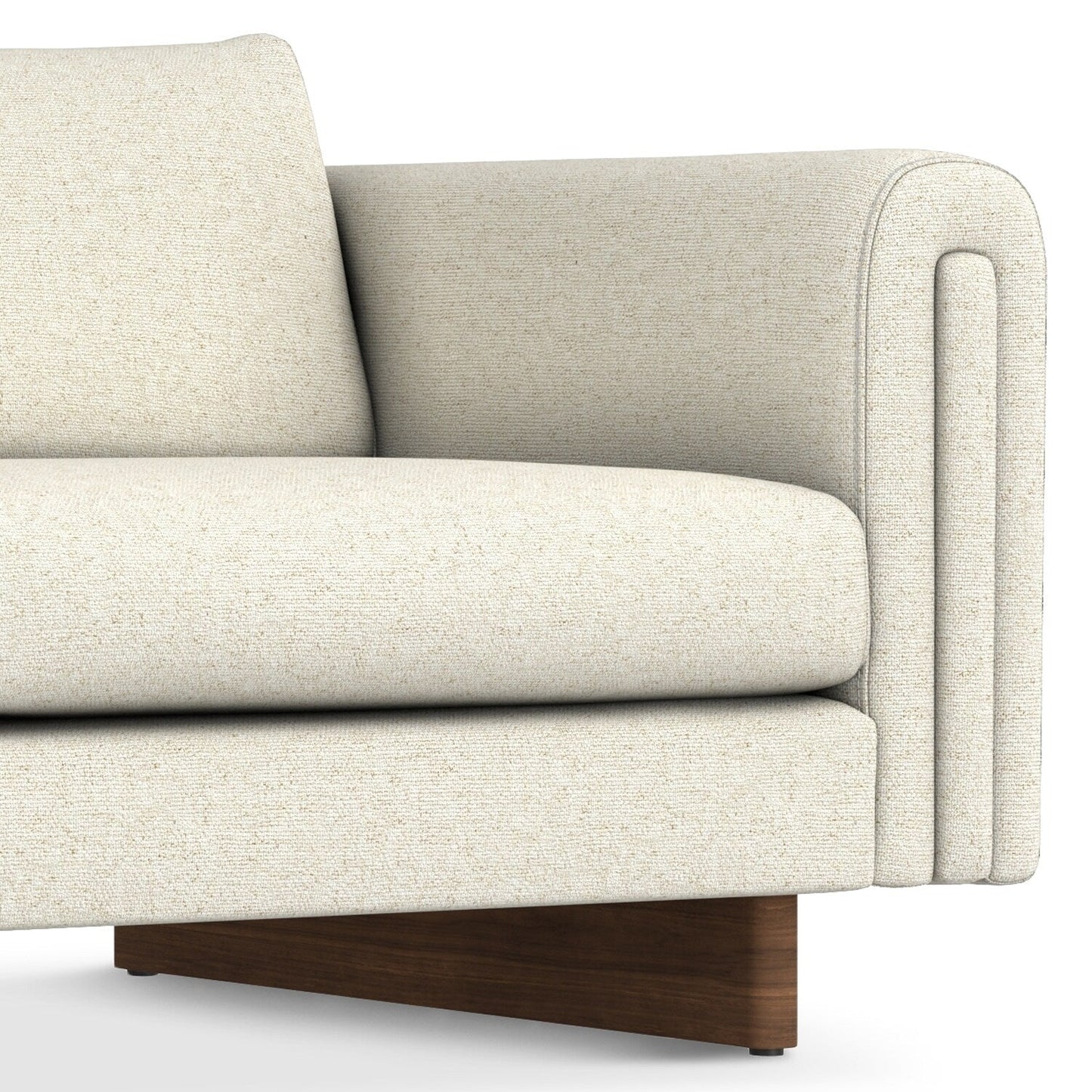 Canapé contemporain WYNDENHALL Drayton 84 large en tissu performant à tissage serré - 84 L x 38 P x 30 H,