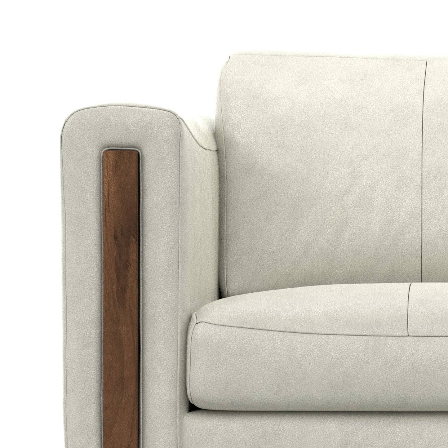 Canapé WYNDENHALL Hillcrest moderne et contemporain de 62 pouces de large en cuir véritable