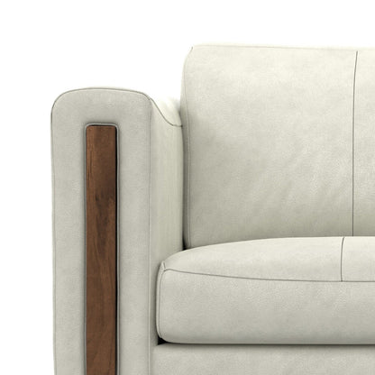 Canapé WYNDENHALL Hillcrest moderne et contemporain de 62 pouces de large en cuir véritable