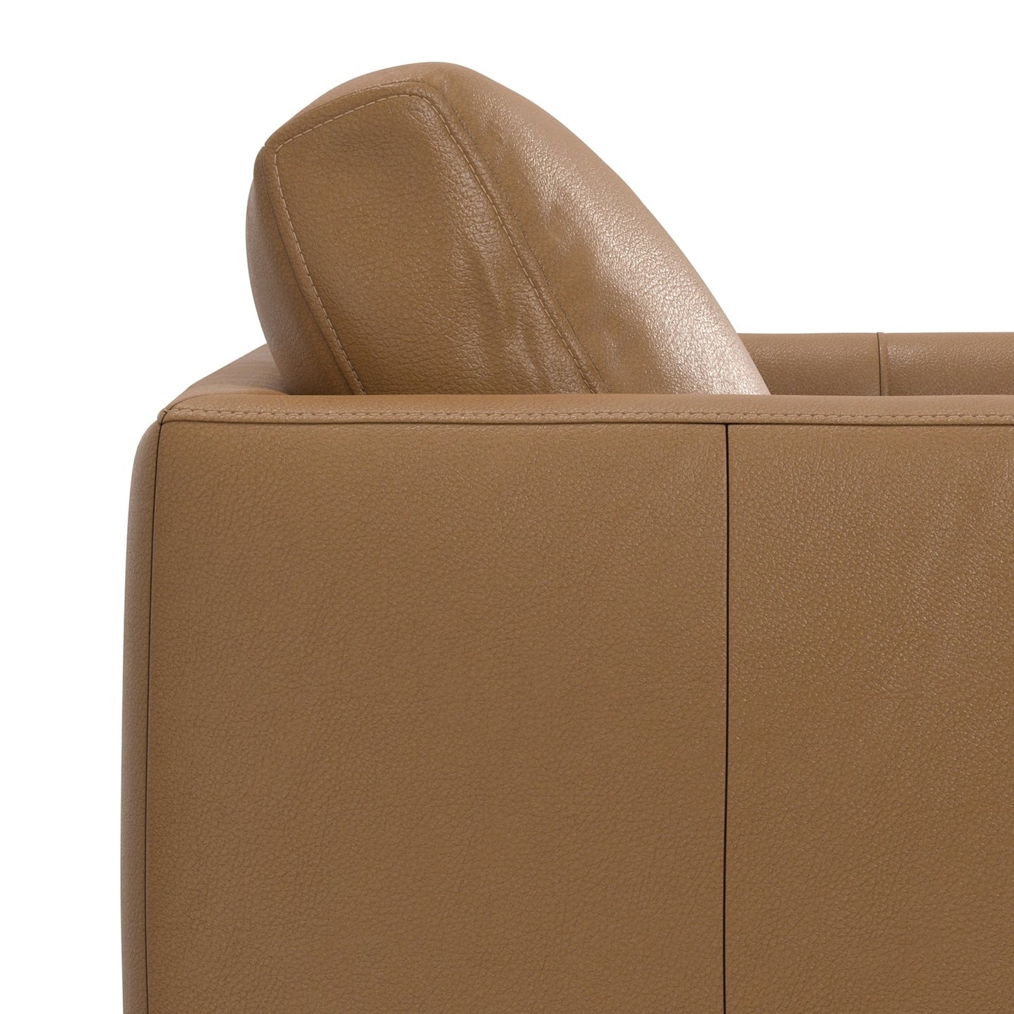 Canapé causeuse en cuir véritable WYNDENHALL Danbury de 60 pouces de large