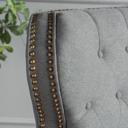 Fauteuil inclinable en tissu à clous capitonnés Walder par Christopher Knight Home