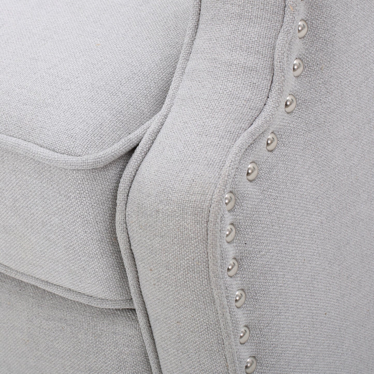 Fauteuil club inclinable à oreilles en tissu capitonné Walter par Christopher Knight Home