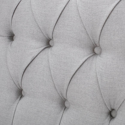 Fauteuil club inclinable à oreilles en tissu capitonné Walter par Christopher Knight Home