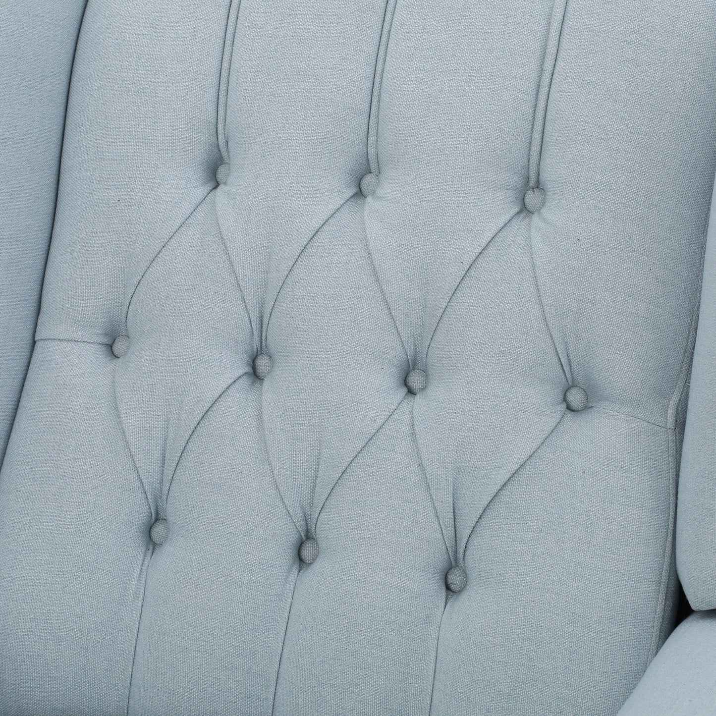 Fauteuil club inclinable à oreilles en tissu capitonné Walter par Christopher Knight Home