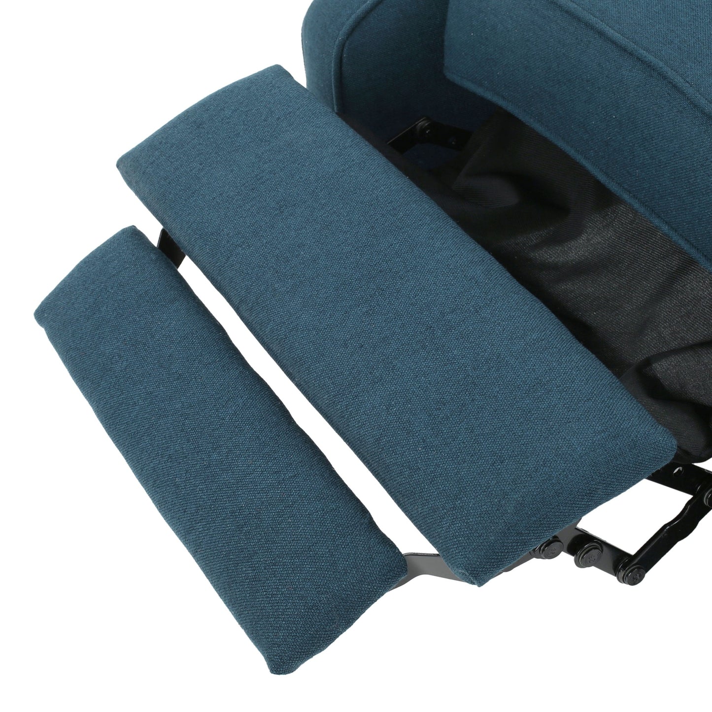 Fauteuil club inclinable à oreilles en tissu capitonné Walter par Christopher Knight Home