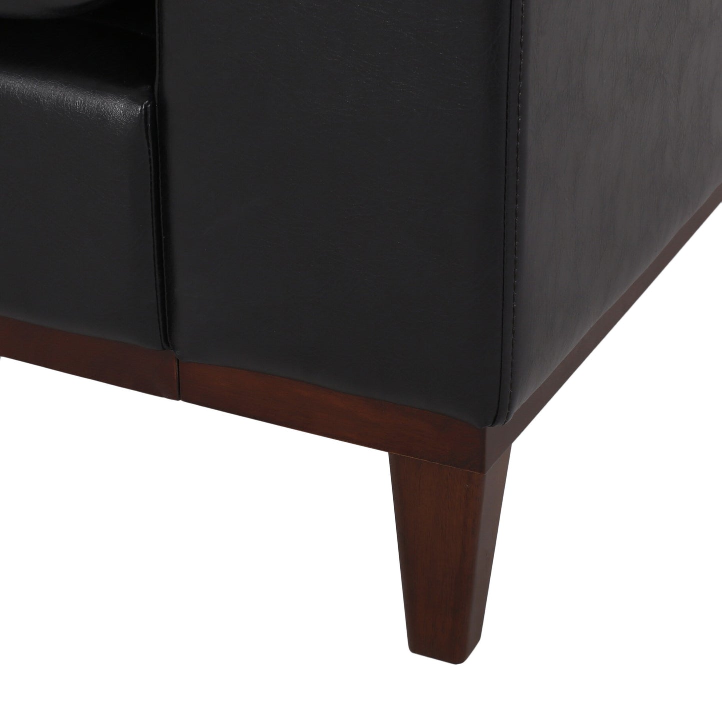 Canapé 3 places en similicuir Warbler par Christopher Knight Home