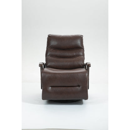 Fauteuil inclinable électrique pivotant et résistant à l'eau avec port USB, accoudoirs en bois massif et fonction de balancement doux