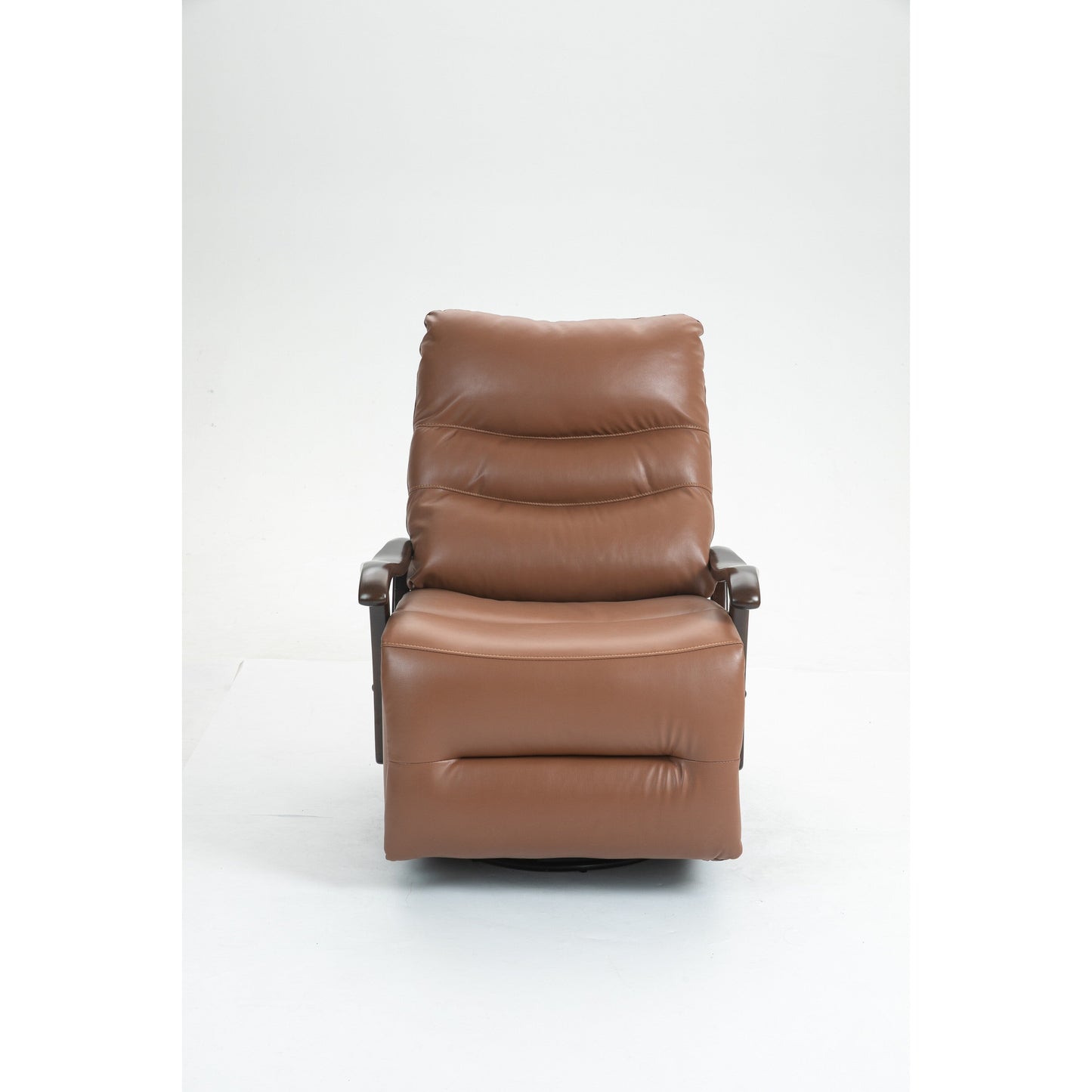 Fauteuil inclinable électrique pivotant et résistant à l'eau avec port USB, accoudoirs en bois massif et fonction de balancement doux