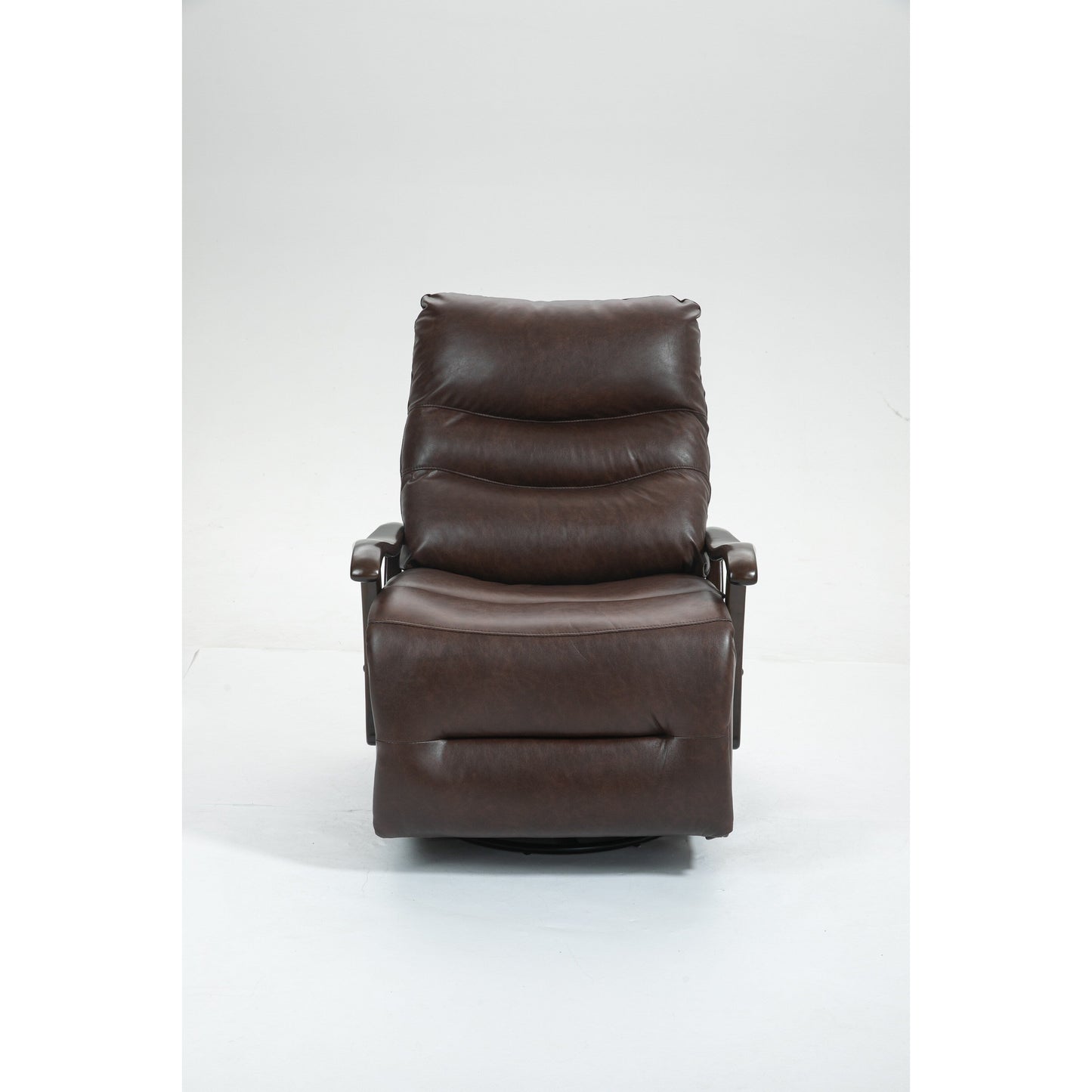 Fauteuil inclinable électrique pivotant et résistant à l'eau avec port USB, accoudoirs en bois massif et fonction de balancement doux