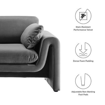 Canapé Waverly Performance en velours