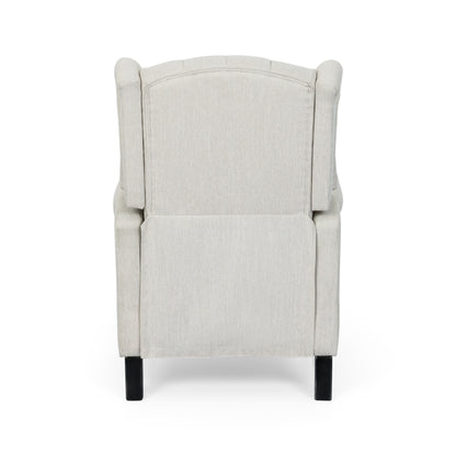 Fauteuil inclinable contemporain en tissu capitonné Wellscross par Christopher Knight Home