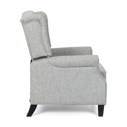 Fauteuil inclinable contemporain en tissu capitonné Wellscross par Christopher Knight Home