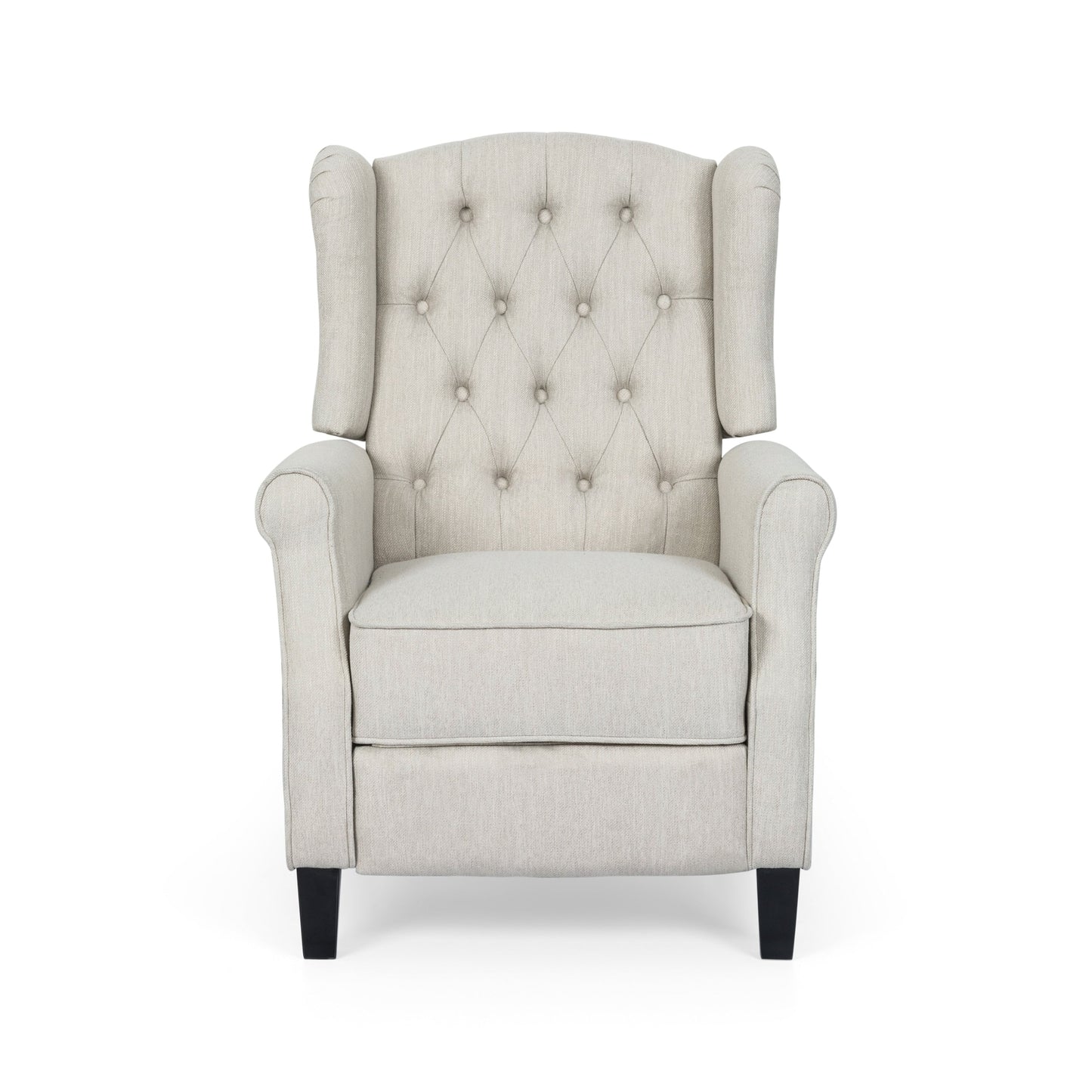 Fauteuil inclinable contemporain en tissu capitonné Wellscross par Christopher Knight Home