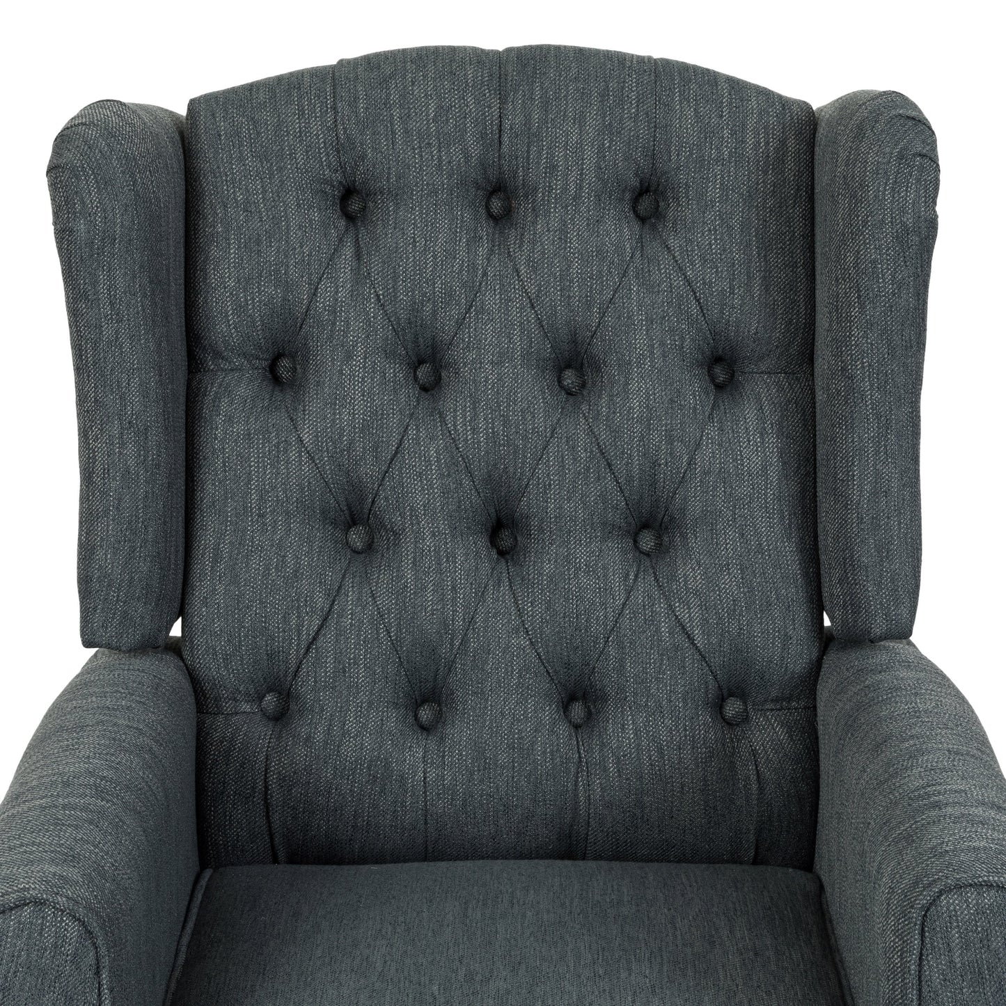 Fauteuil inclinable contemporain en tissu capitonné Wellscross par Christopher Knight Home