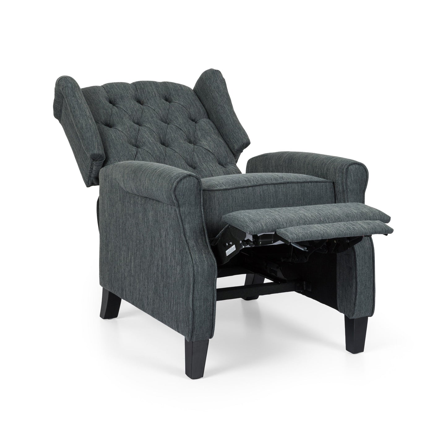 Fauteuil inclinable contemporain en tissu capitonné Wellscross par Christopher Knight Home
