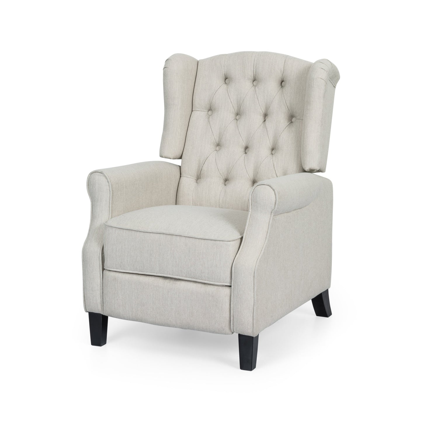 Fauteuil inclinable contemporain en tissu capitonné Wellscross par Christopher Knight Home