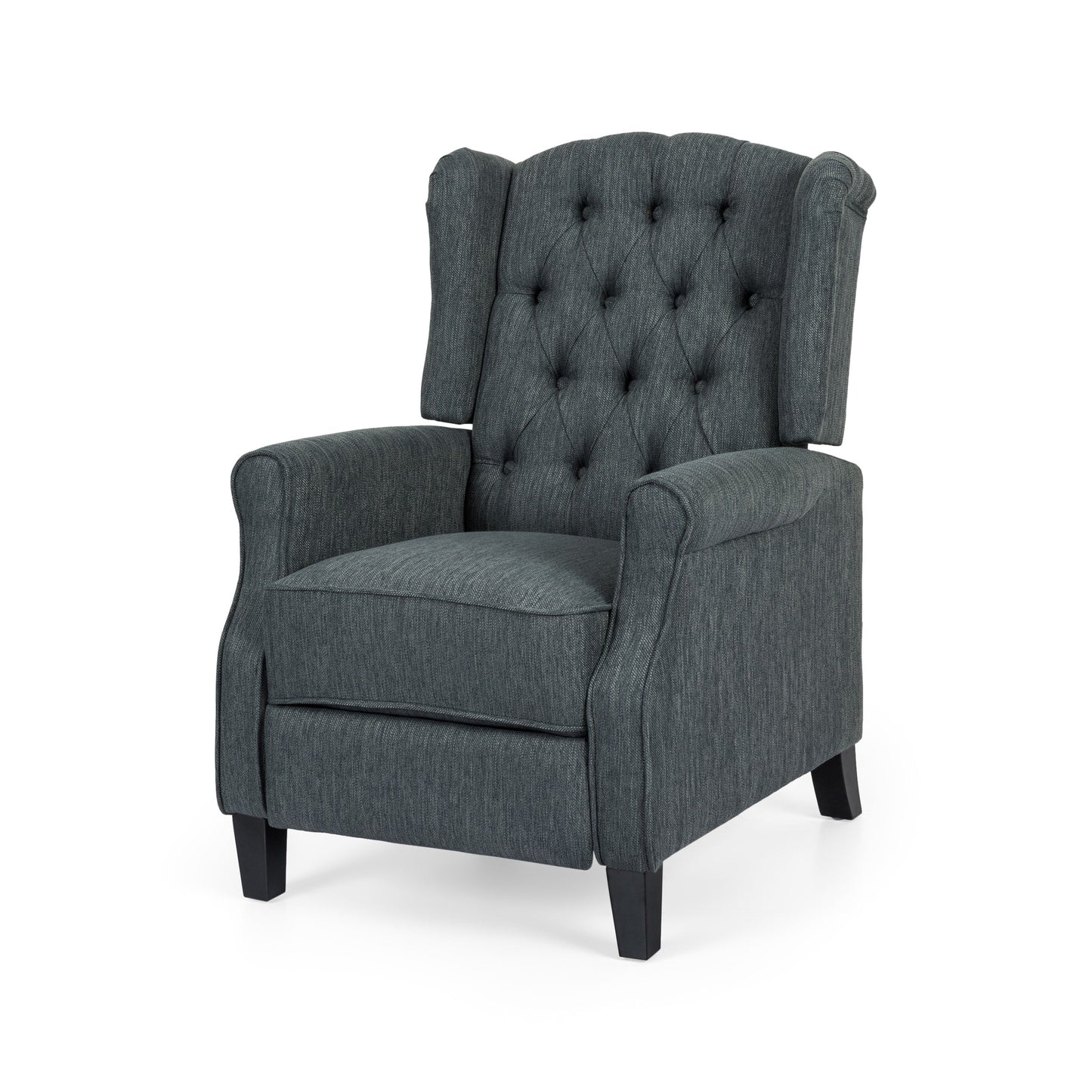 Fauteuil inclinable contemporain en tissu capitonné Wellscross par Christopher Knight Home
