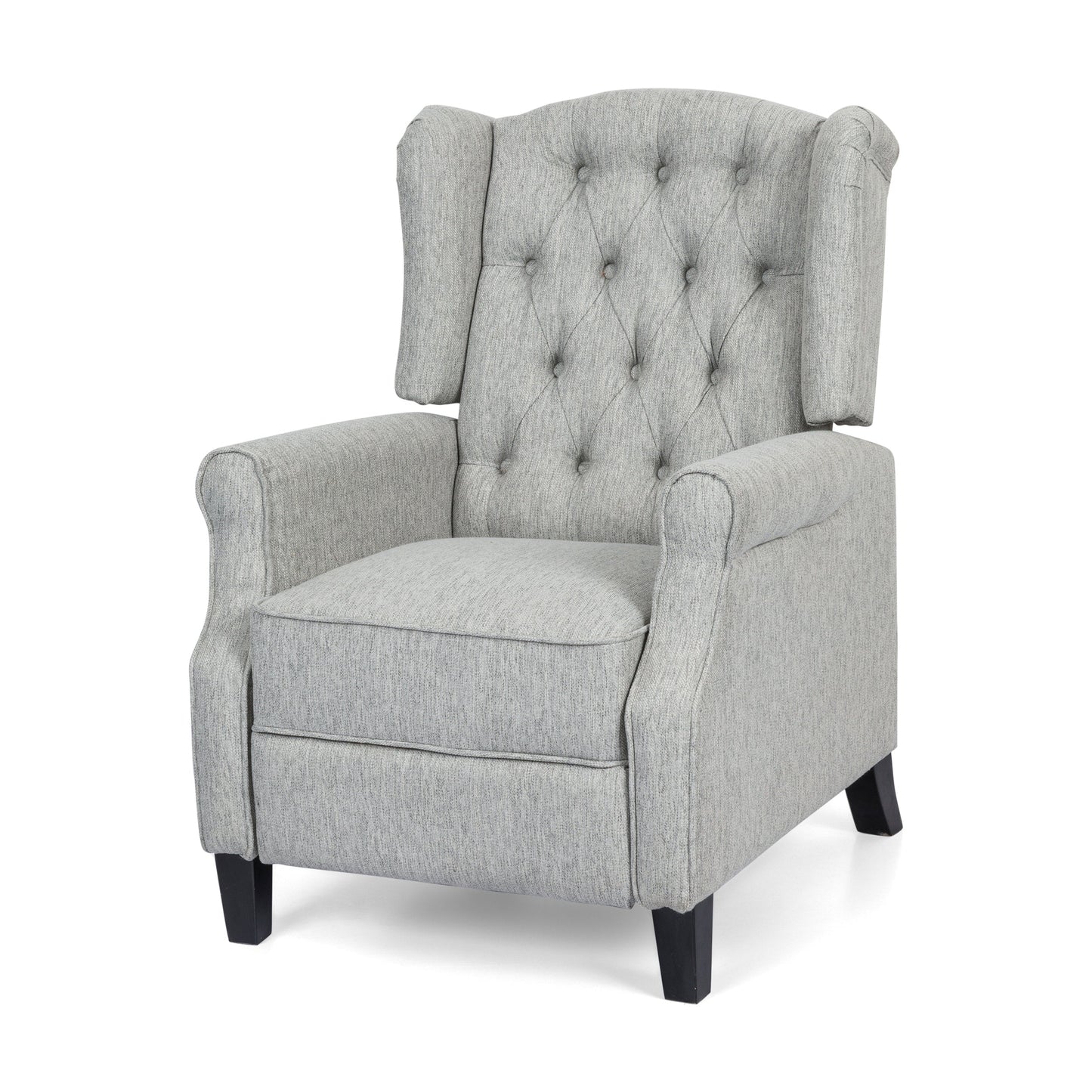 Fauteuil inclinable contemporain en tissu capitonné Wellscross par Christopher Knight Home