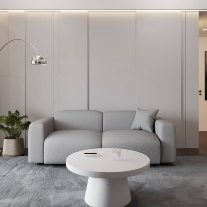 Ensemble de salon sectionnel rembourré Whisper avec chaises modulaires, accoudoirs amovibles et pouf