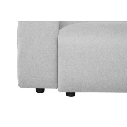 Ensemble de salon sectionnel rembourré Whisper avec chaises modulaires, accoudoirs amovibles et pouf