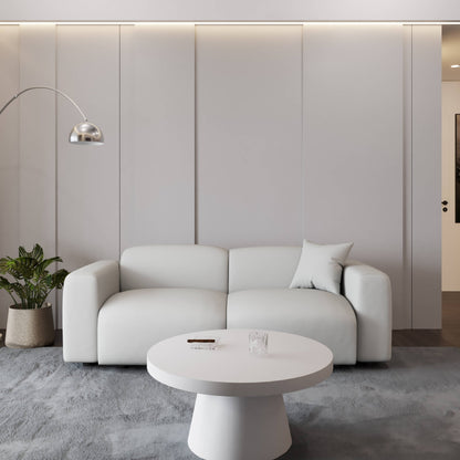 Ensemble de salon sectionnel rembourré Whisper avec chaises modulaires, accoudoirs amovibles et pouf