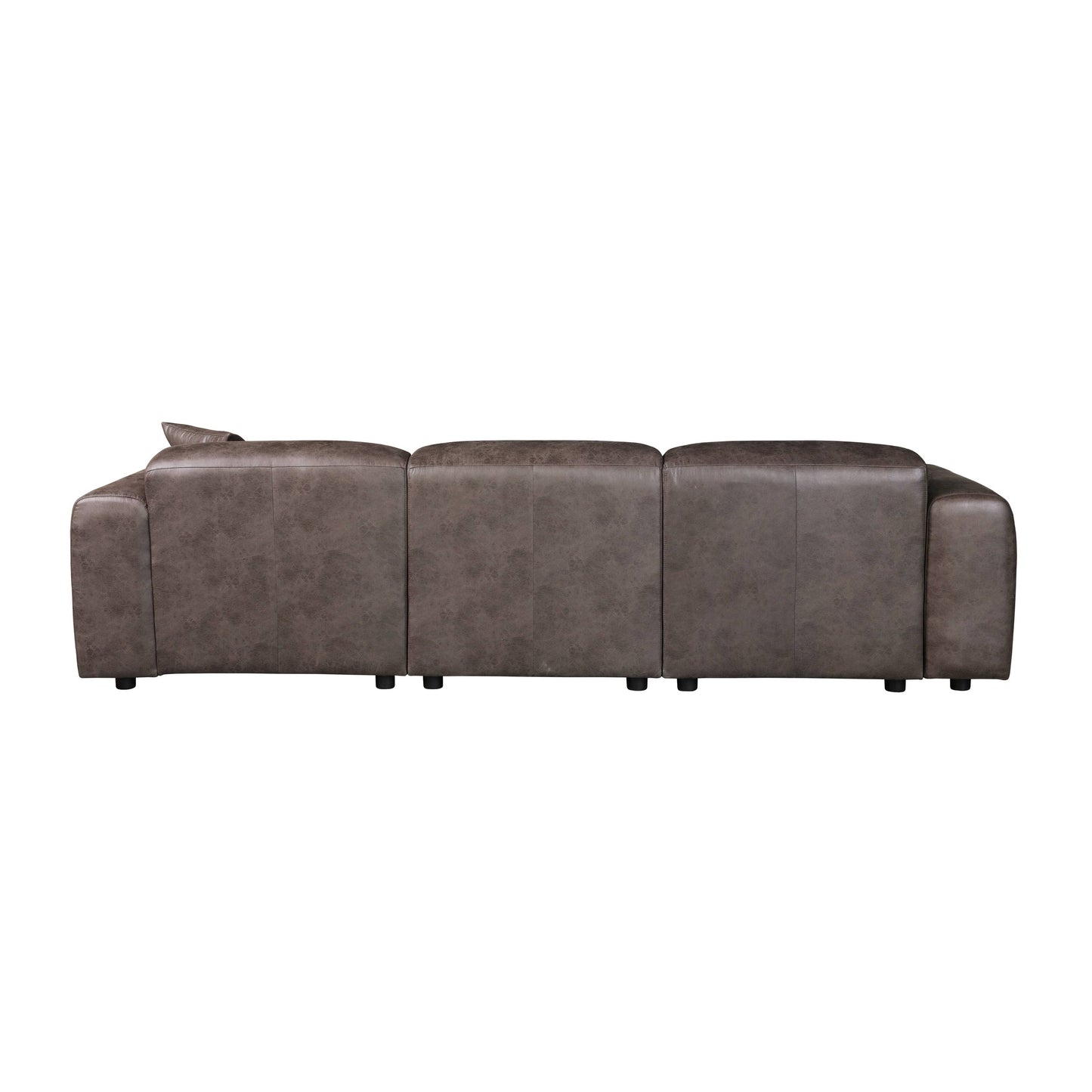 Ensemble de salon sectionnel rembourré Whisper avec chaises modulaires, accoudoirs amovibles et pouf