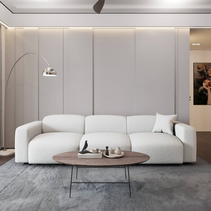 Ensemble de salon sectionnel rembourré Whisper avec chaises modulaires, accoudoirs amovibles et pouf