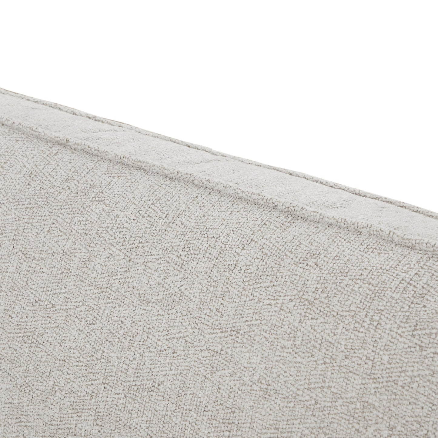 Canapé rembourré en tissu high-tech blanc 56,69 € avec 2 coussins pour le salon