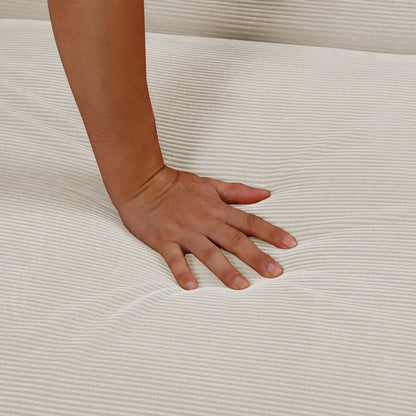 Canapé-lit simple convertible en velours côtelé blanc avec dossier inclinable