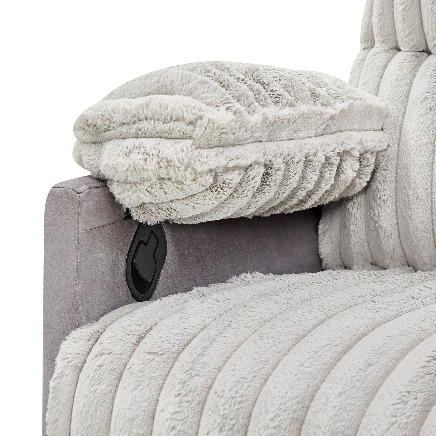 Fauteuil inclinable manuel à revêtement en velours côtelé Wide Wale