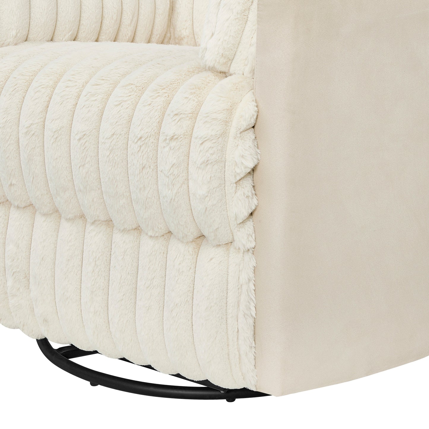 Fauteuil inclinable manuel à revêtement en velours côtelé Wide Wale