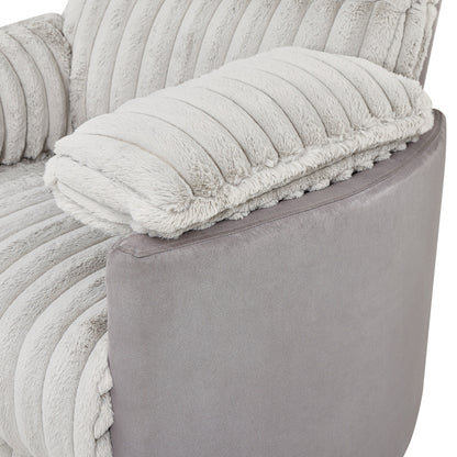 Fauteuil inclinable manuel à revêtement en velours côtelé Wide Wale